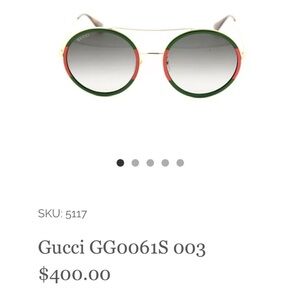 Gucci Women's Sunglasses - Red and Green
